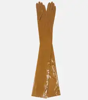 [Dries Van Noten] Dries Van Noten Jersey gloves S green