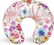 DAYEEBALL Nursing Pillow Cover for Boys and Girls, Breastfeeding Pillow Case for Newborn, Soft Baby Breastfeeding Pillow Slipcover, Fit for Standard Infant Nursing Pillows, Colourful Flowers