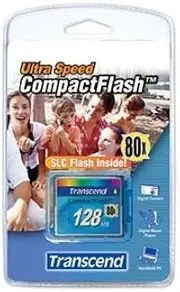 Transcend 128mb Compactflash Memory Card 128 MB Compact Flash Memory Card CF Type I