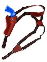 NEW Barsony Burgundy Leather Vertical Shoulder Holster Ruger 4" Revolvers