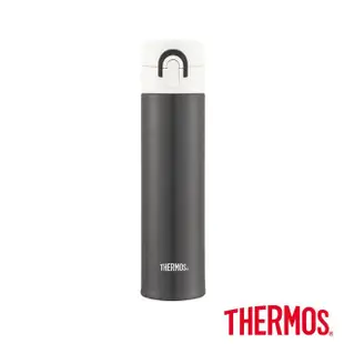 【THERMOS膳魔師】買1送1_不鏽鋼超輕量彈蓋真空保溫杯400ml+400ml(JNI-401)(保溫瓶)