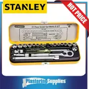 Stanley Socket Set 21 Piece 1/4" Drive Metric SAE Imperial 89-507