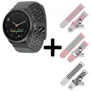 Suunto Race S GPS Watch (TIT GRAP) + R&N Strap Edition