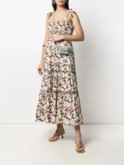 Tory Burch Women's Printed Tie-shoulder Dress & Matching Face Mask