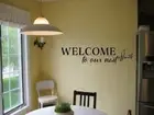 WELCOME TO OUR NEST LIVING ROOM DECOR VINYL WALL DECAL LETTERING HOME DECOR
