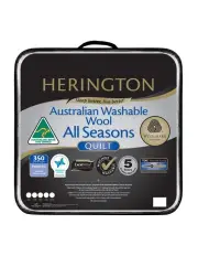 [Jaspa Herington] 350 Premium Wool Quilt in White