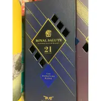 在飛比找蝦皮購物優惠-皇家禮炮 21年藍色700ml  空瓶+盒子(珍藏擺飾品）