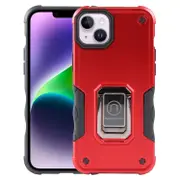 Ring Holder Non-slip Shockproof Armor Phone Case, For iPhone 15 Plus, For iPhone 15