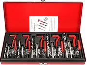 131Pcs Thread Repair Kit M5 M6 Metric8 Metric10 M12 Threaded Tool Twist Drill Bits1 kit