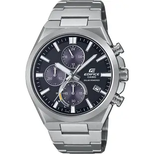 CASIO 卡西歐 EDIFICE 太陽能三眼計時手錶 送禮推薦 EQS-950D-1A