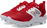 New Balance Men's 13 D Fresh Foam 3000 V6 Molded Baseball Cleats in Red/White