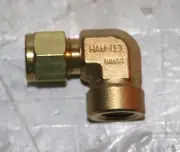 3/8" Tube x 1/4" FNPT Brass Female Elbow Fitting Ham-Let 770LB3/8X1/4