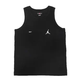 【NIKE 耐吉】背心 Jordan Sport 男款 黑 喬丹 速乾 排汗 訓練 無袖 AJ 標語(DX9606-010)