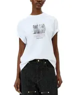 Ganni Kittens Logo Tee