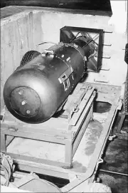 Poster, Many Sizes; Little Boy Atom Nuclear Bomb In Bomb Pit On Tinian Island