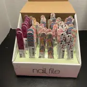 48 Fun And Bold Nail file Fun File Counter Top Display FREE SHIPPING