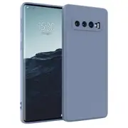 MCC For Samsung Galaxy S10+ Plus Soft Liquid Silicone Shockproof Case Cover G975 [Grey Purple]