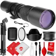 500mm/1000mm Telephoto Lens + Tripod for Olympus MFT OM-D E-M10 E-M1X OM-5 OM-1