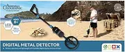[Australian Geographic] Expedition Digital Metal Detector – Lightweight & Adjustable Treasure Hunter with LCD Screen – Kids & Beginner-Friendly with Sound Alerts & Sensitivity Control