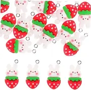 [COHEALI] 20pcs Rabbit Charms Diy Jewelry Making Chars for Necklace Bracelet Keychain