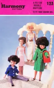 VINTAGE SINDY/BARBIE SET - COPY doll knitting pattern