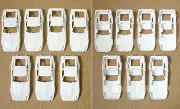 7pc 1982 TYCO Datsun 280-ZX 280Z Nissan Slot Car UNFINISHED WHITE BODY noWS/Wing