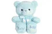 Aurora Snuggly Comfy Bear Baby Stuffed Animal - Comforting Companion - Imaginative Play - Blue 18 Inches