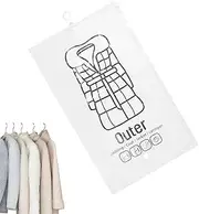 [Generic] Space Saver Vacuum Storage Bags - Dust-Proof Vacuum Bags for Clothes | Airtight Transparent Dust-Proof Portable Garment Packing for Travel Closet
