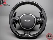 Aston Martin Vantage DB11 DBS Silver Ring Napa Leather Carbon Steering Wheel v2