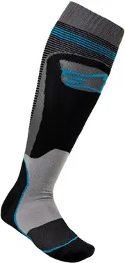 Alpinestars MX Plus-1 Motocross Socks, black-grey, Size S for Men Black Grey