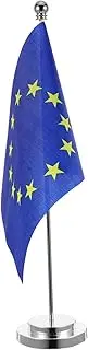Operitacx Eu Country Flag Desktop Display Elegant Design Desk Decor for Home Office Nautical Table Flags Festive Dec