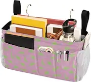 Bunk Loft Bed Side Caddy Bedside Storage Bag Hanging Organizer for Home, College, Dorm, Bunk/Hospital Bed, Crib Bed Rails Dinosaurs