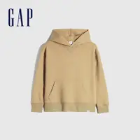 在飛比找蝦皮商城優惠-Gap 男童裝 亮色刷毛帽T-駝色(661668)