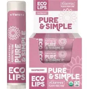 ECO LIPS Lip Balm Pure & Simple - Raspberry 4.25g 24PK