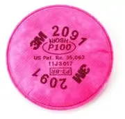 3M 2091 P100 Replacement Particulate Filters Respirator USA MADE 40 Pairs