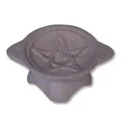 Ceramic Pentagram Charcoal / Incense Cone Burner