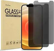 [2 Pack] ProCase Privacy Screen Protector for iPhone 12 & iPhone 12 Pro 6.1” 2020, Anti-Spying Tempered Glass Screen Film Guard, Anti-Scratch Screen Protector