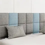 3D Kids Anti-Collision Wall Stickers Peel and Stick Upholstered Headboard, 3.2cm Thickness 3D Wall Panel, Soundproof Self Adhesive Bumper for Playroom ​Living Room