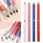 Metal Shell Retractable lipstick Brush Smudge Make Up Brush