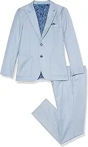 [Isaac Mizrahi] Slim Fit Boy's 2pc Tectured Suit