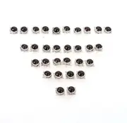 WHOLESALE 15PR 925 SOLID STELING SILVER RED GARNET STUD EARRING LOT H667