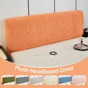 Elastic Plush Bed Headboard Cover Bed Head Slipcover Soft Backrest Protector
