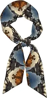 [ASBBTYG] Beautiful Eiffel Tower Paris Print Women Fashion Scarf Long Lightweight Shawl Headband Handbag Accessory Gift Travel