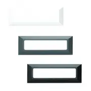 Accessories - Plain Long Brick Light Cover Charcoal/Silver/White Superlux Lighting - LK2331