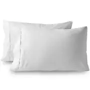2Pc Brushed Polyester PillowsCase Effen Kleur Envelop Beddengoed Ultra Zachte PillowsCase Color White Standard Size