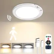 Rechargeable Motion Sensor Ceiling Light with Remote - Magnetic Wireless Ceiling
