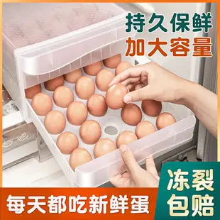 雞蛋收納盒抽屜式冰箱用食品級保鮮盒雞蛋格收納箱廚房收納神器