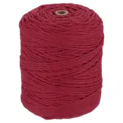 Natural Macrame Cord 3mm x 328 Yards Cotton Macrame Rope, Burgundy