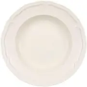 Villeroy & Boch Manoir Soup Plate, 23 cm, Premium Porcelain, White