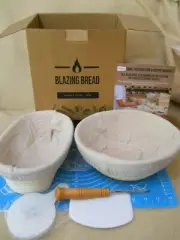 Blazing Bread Bread Proofing Set / Banneton Basket Set & Accessories
